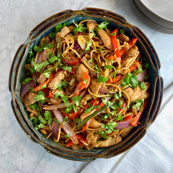 Pollo Saltado With  Tallarin (Zuchinni Noodles)