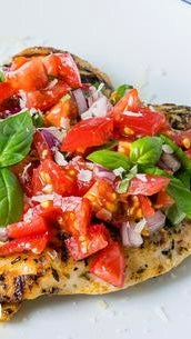 Grilled Chicken Bruschetta