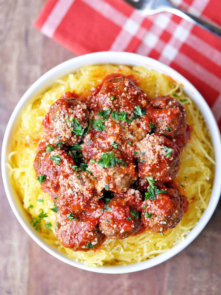 Spaghetti Squash & Meatballs
