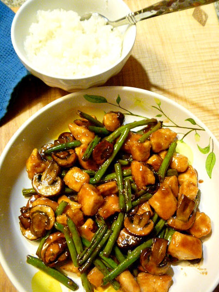 Chicken With Garlicky Green Beans