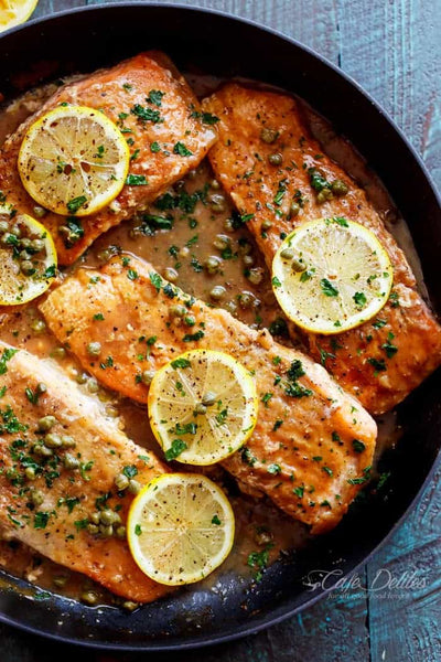 Leo's Salmon Piccata