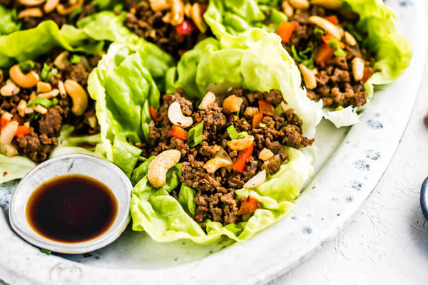 Kung Pao Beef Lettuce Cups