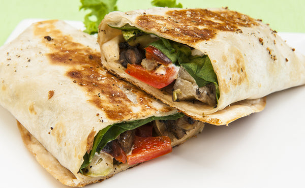 Vegan Roasted Veggies Burrito Wrap