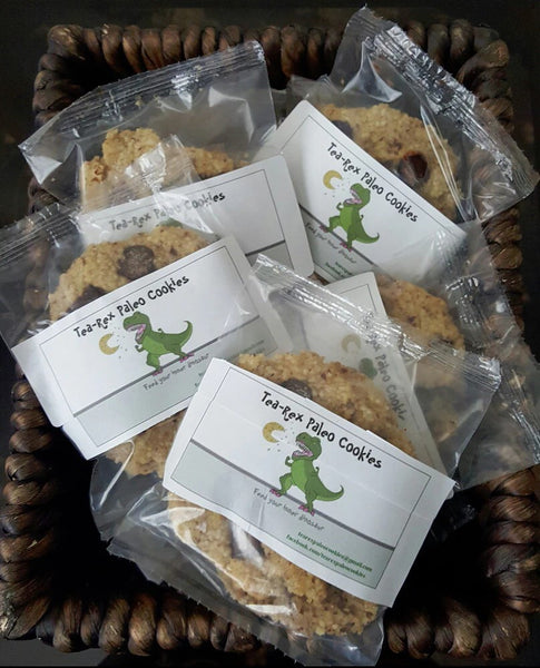 Tea-Rex Paleo Dark Chocolate Chip Cookies