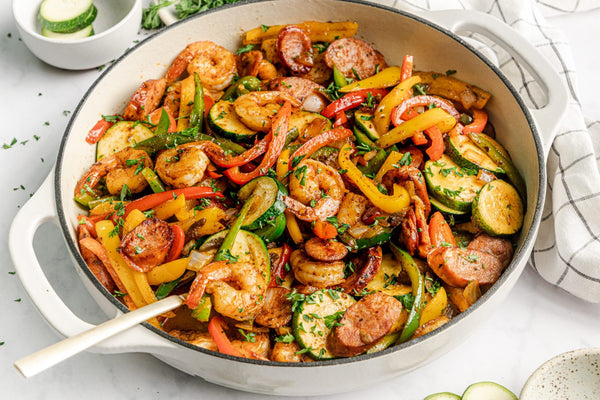 Cajun Shrimp & Sausage Skillet