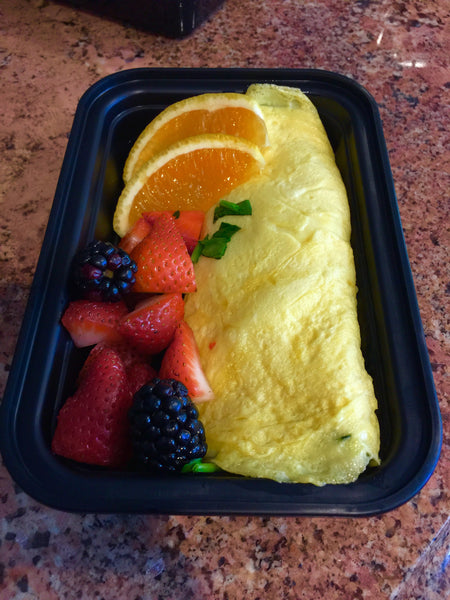 Sausage & Spinach Omelette