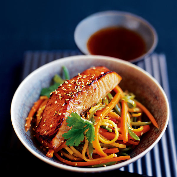 Salmon Ramen Stir Fry