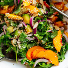 Mixed Greens & Peach Salad