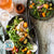 Roasted Veggies and Mixed Green Salad with Chicken