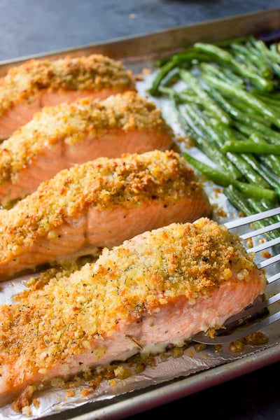 Salmon Oreganata
